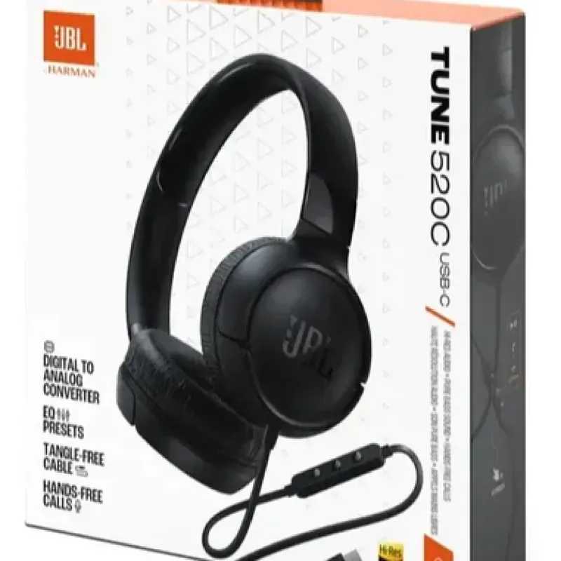 AUDIFONO  MICROFONOI JBL TUNE520C/ USB-C/MULTIPLATAFORMA / NEGRO